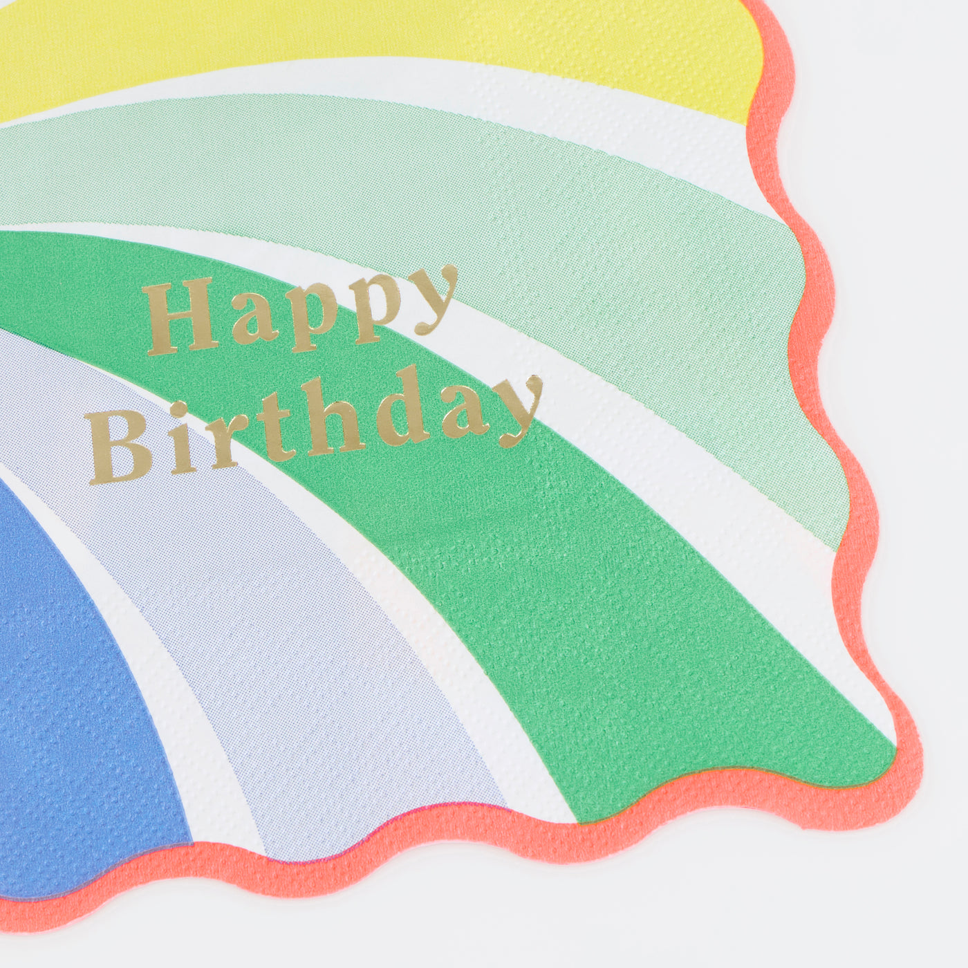 Rainbow Swirl Happy Birthday Large Napkins