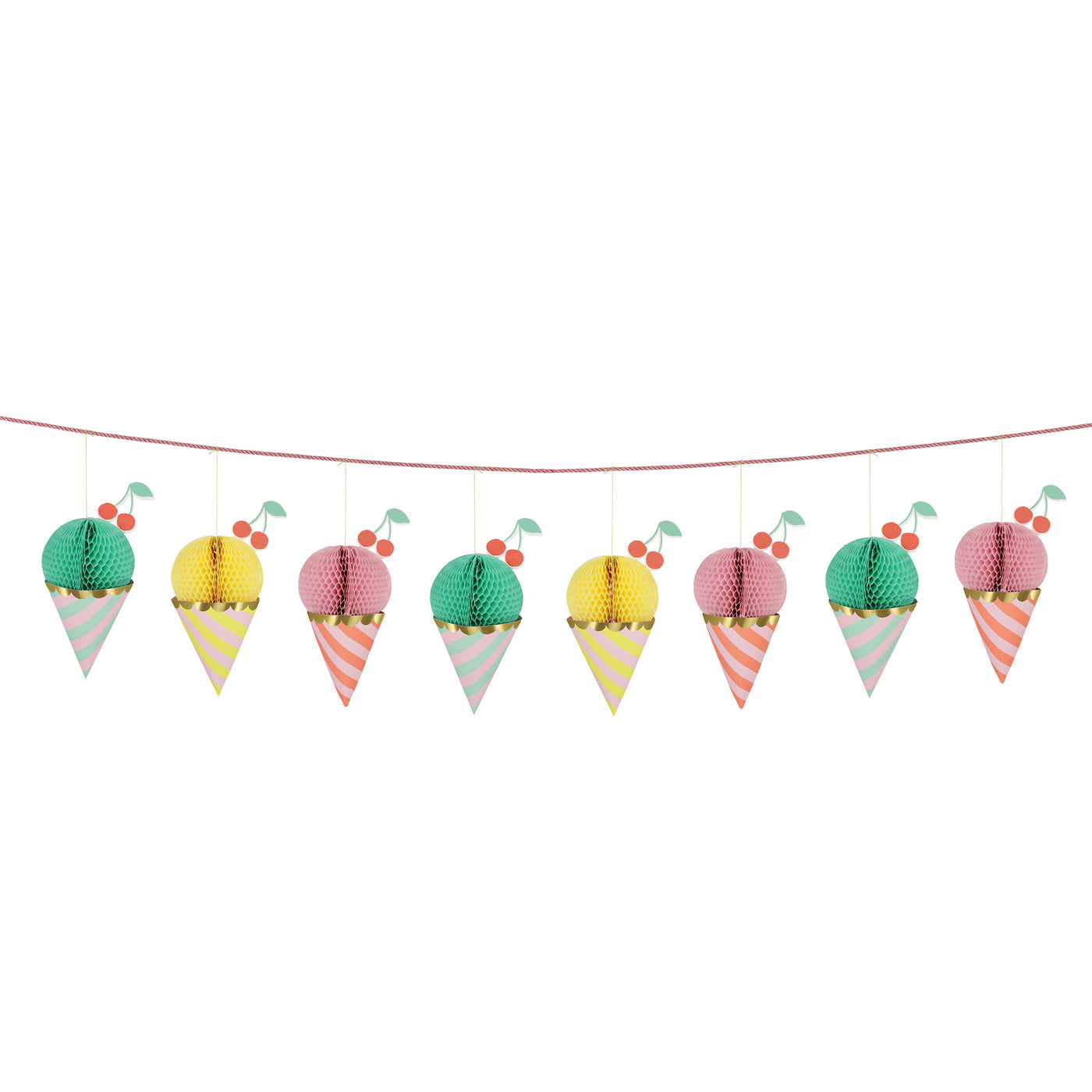 Meri Meri Honeycomb Ice Cream Garland
