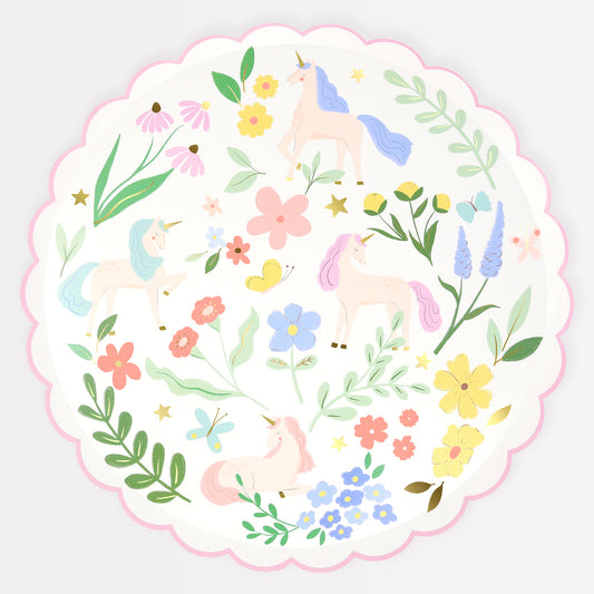 Meadow Unicorns Dinner Plates