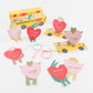 School Bus Valentine's Card & Bracelet Sets (x12)