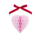 Honeycomb Bow Heart Decorations