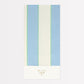 Pale Blue Striped Tablecloth