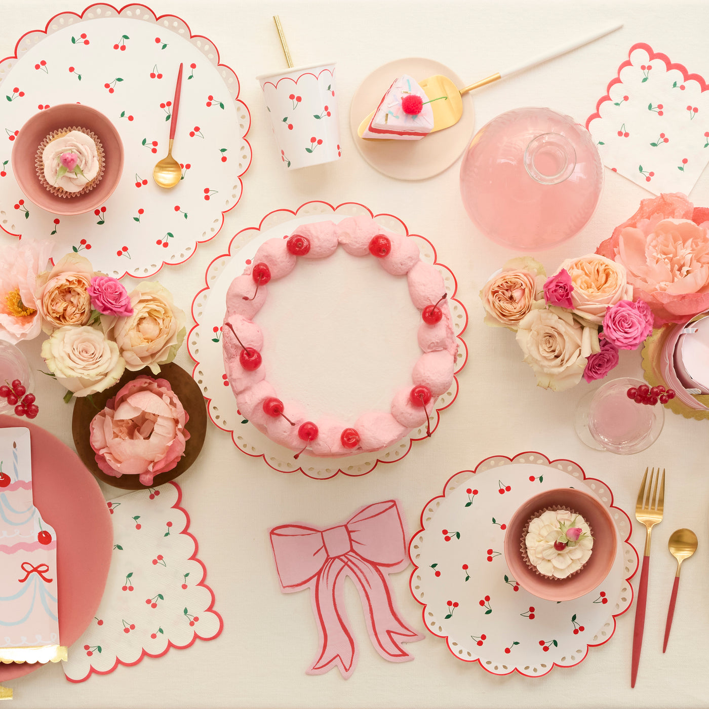 Cherry Pattern Dinner Plates