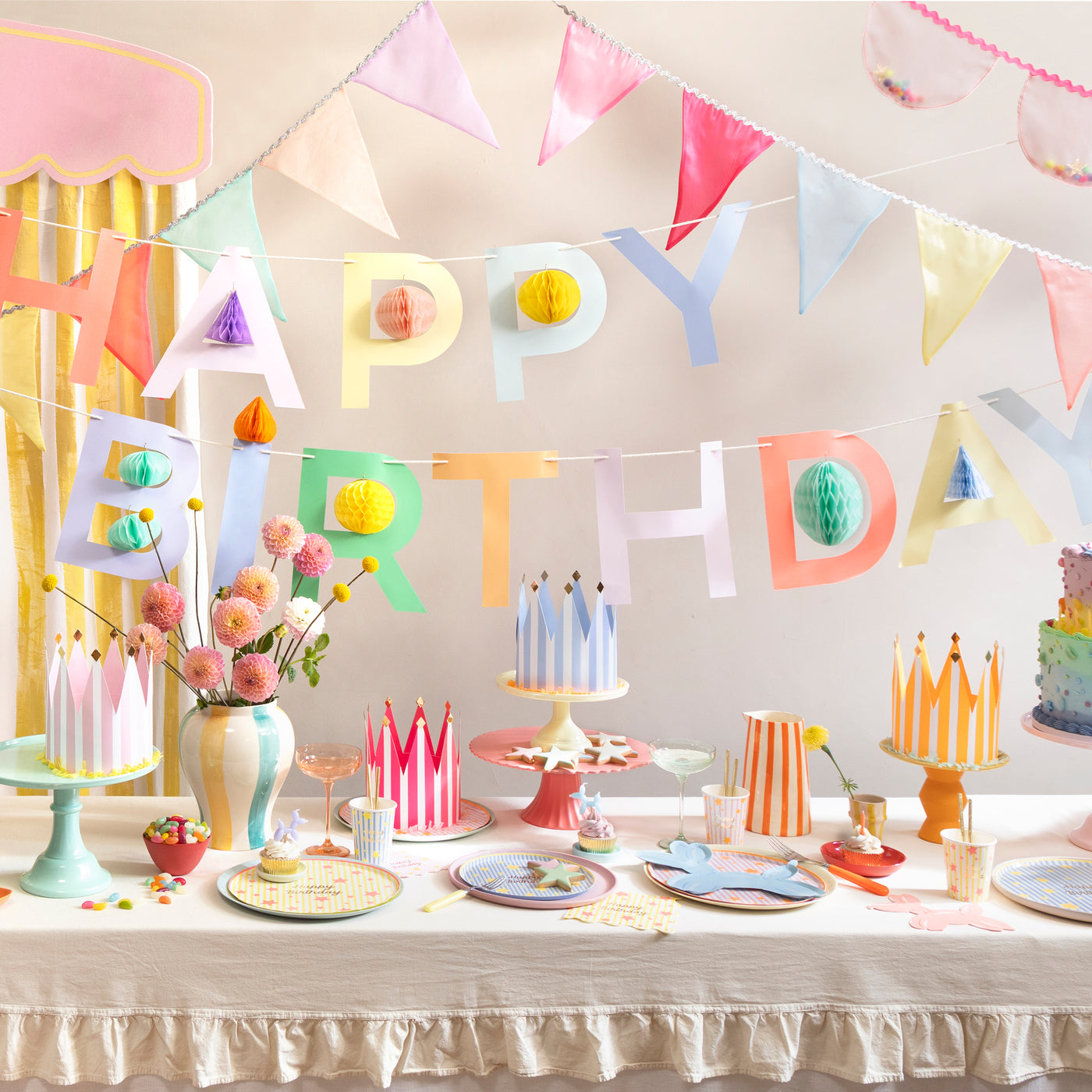 Bright Star Happy Birthday Large Napkins