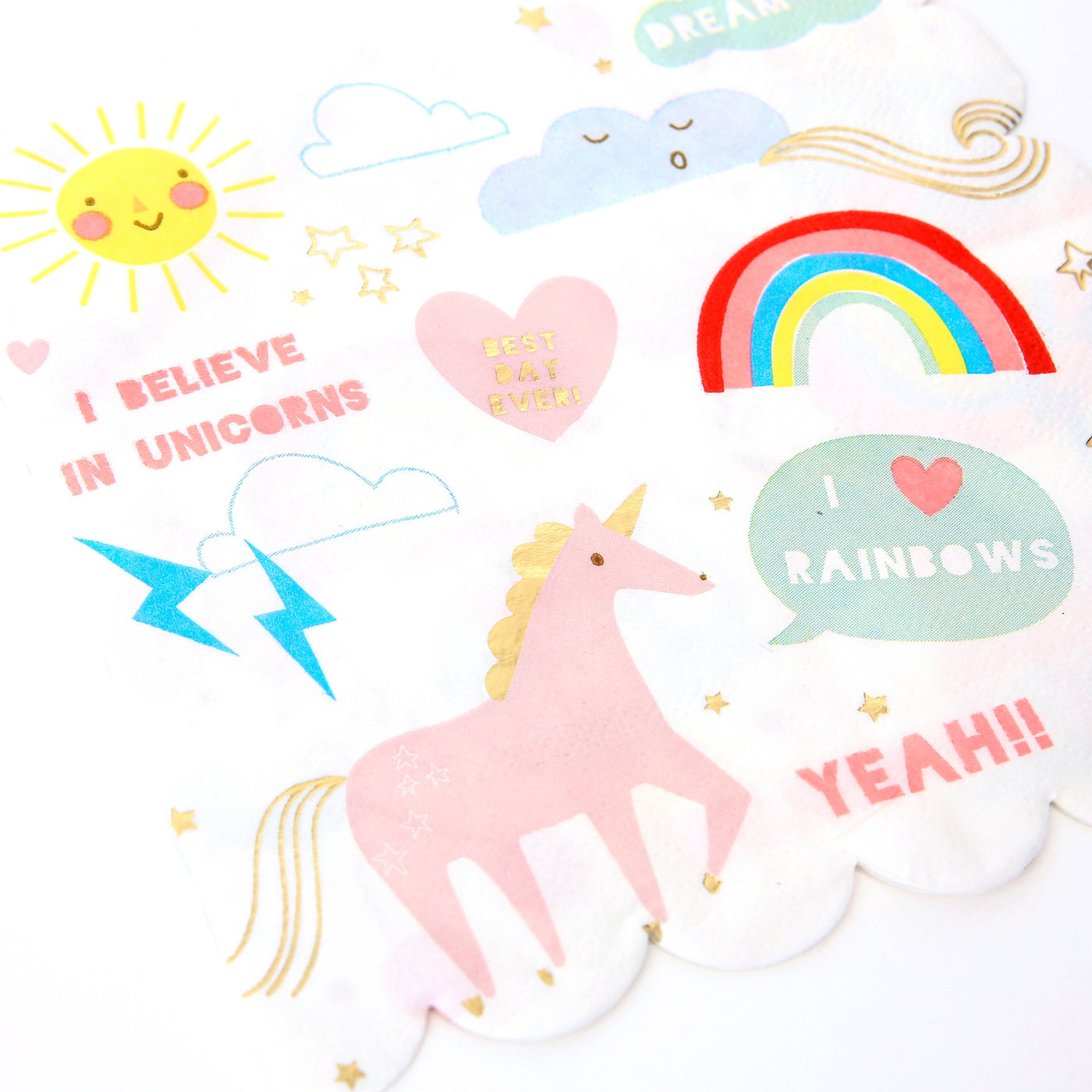 I Believe in Unicorns Large Napkins