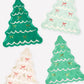 Christmas Trees With Bows Plates