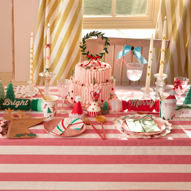 Stripy Candy Cane Napkins