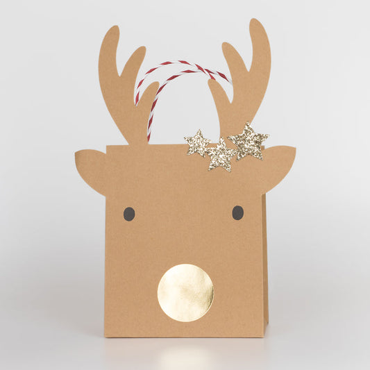 Medium Reindeer with Stars Gift Bags