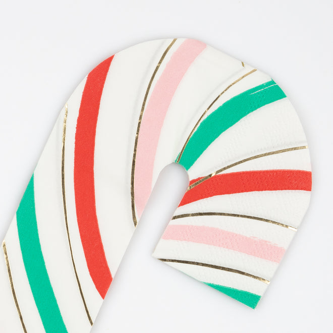 Stripy Candy Cane Napkins