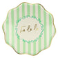 Christmas Striped Dinner Plates