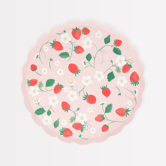 Strawberry Pattern Side Plates