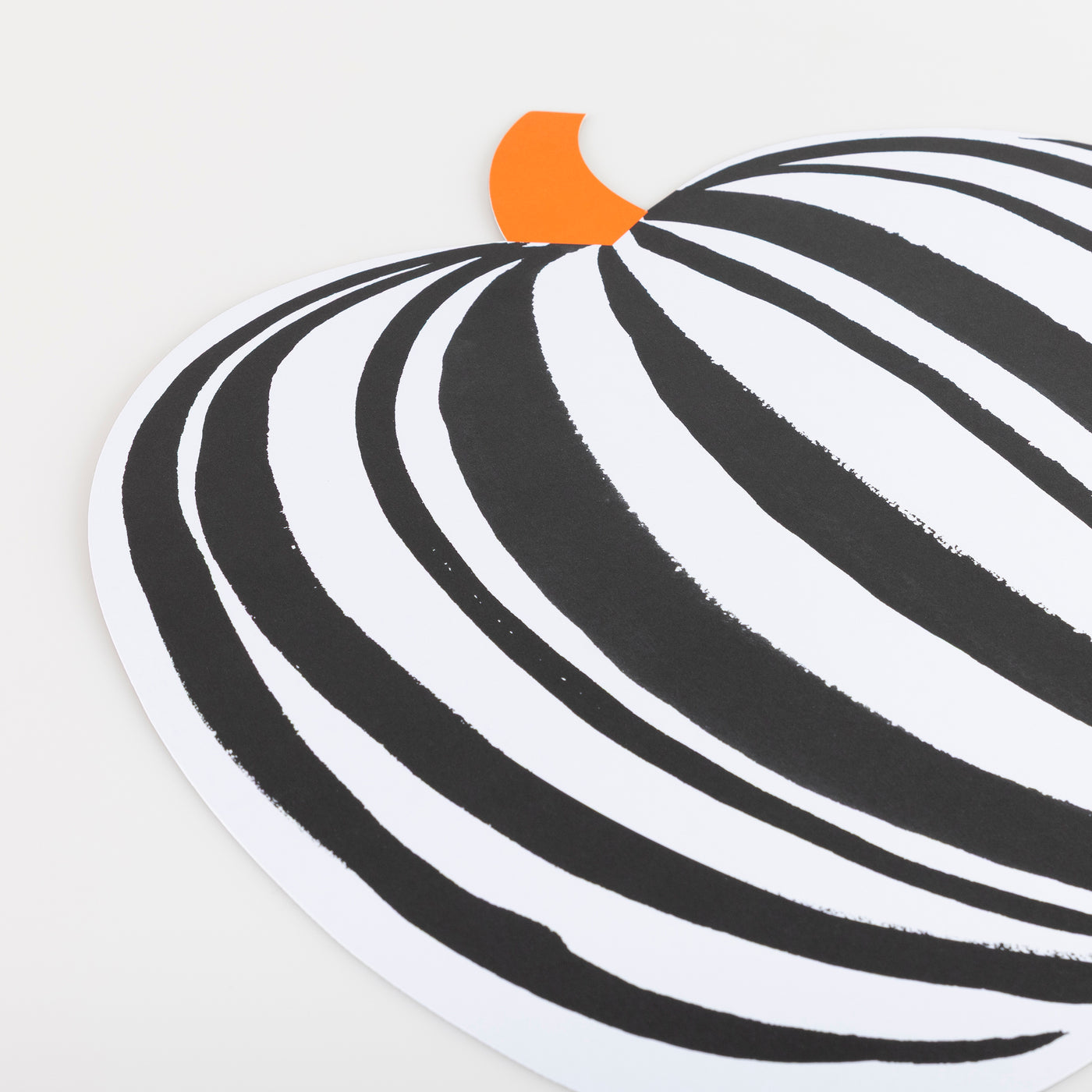 Stripe Pumpkin Paper Placemats