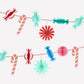 Christmas Candy Honeycomb Garland