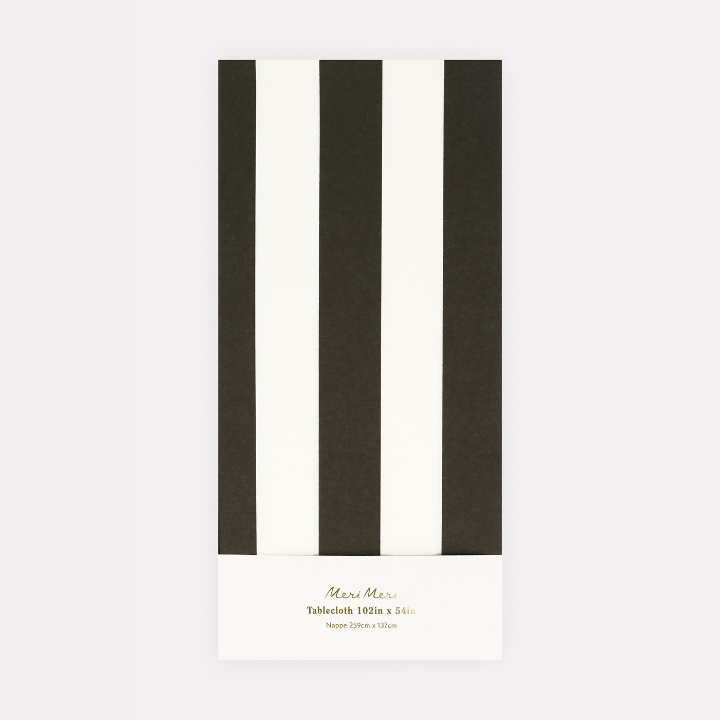 Black Striped Tablecloth