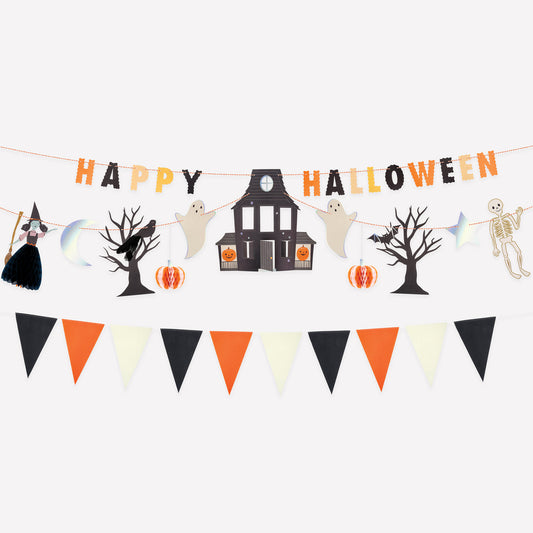 Happy Halloween Garland Set