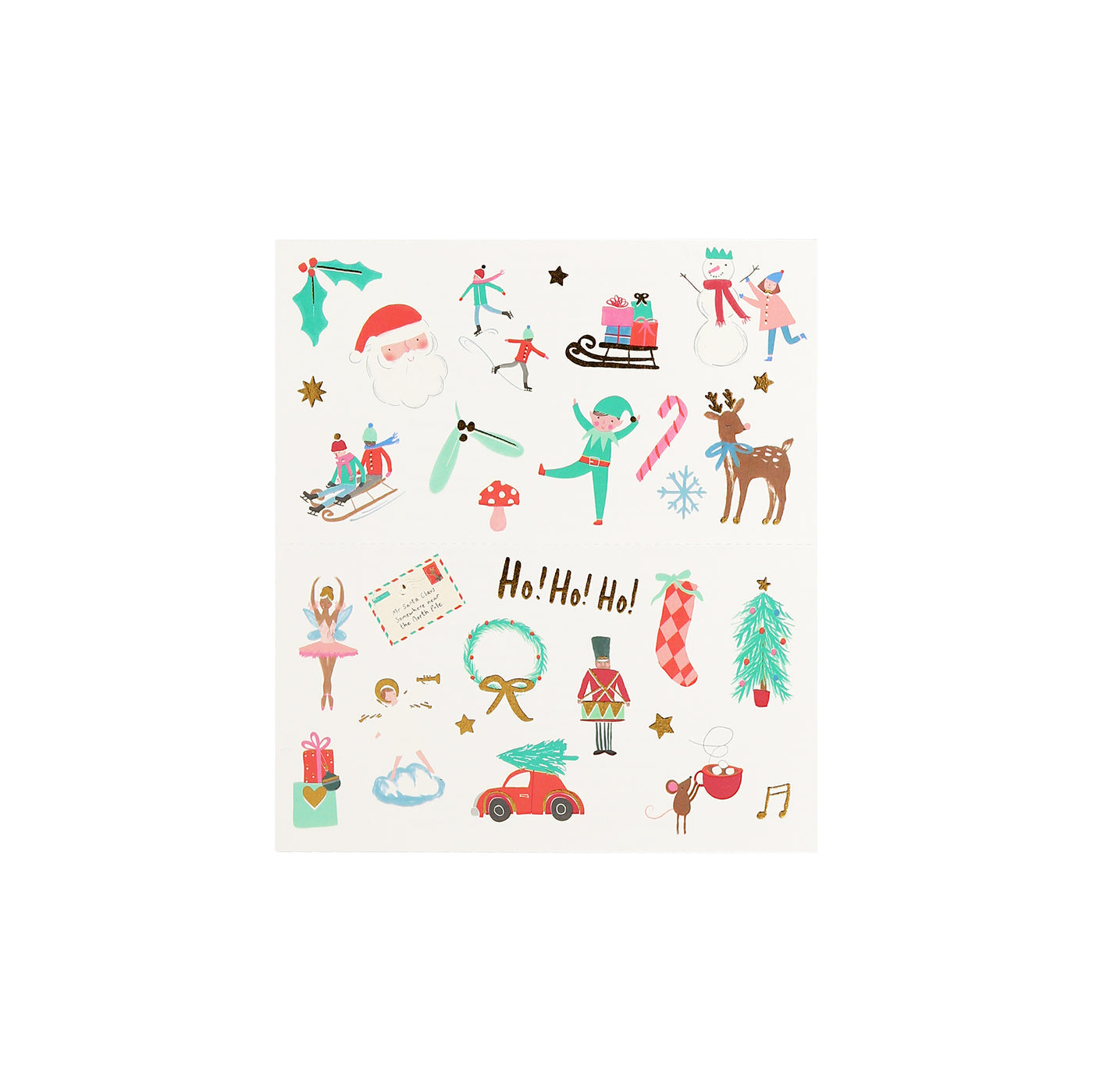 Mixed Icon Christmas Temporary Tattoos