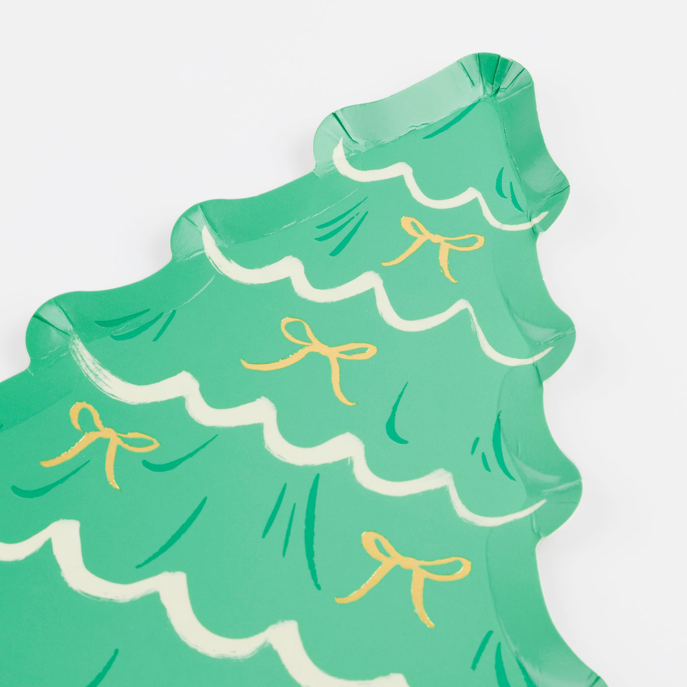 Christmas Trees With Bows Plates