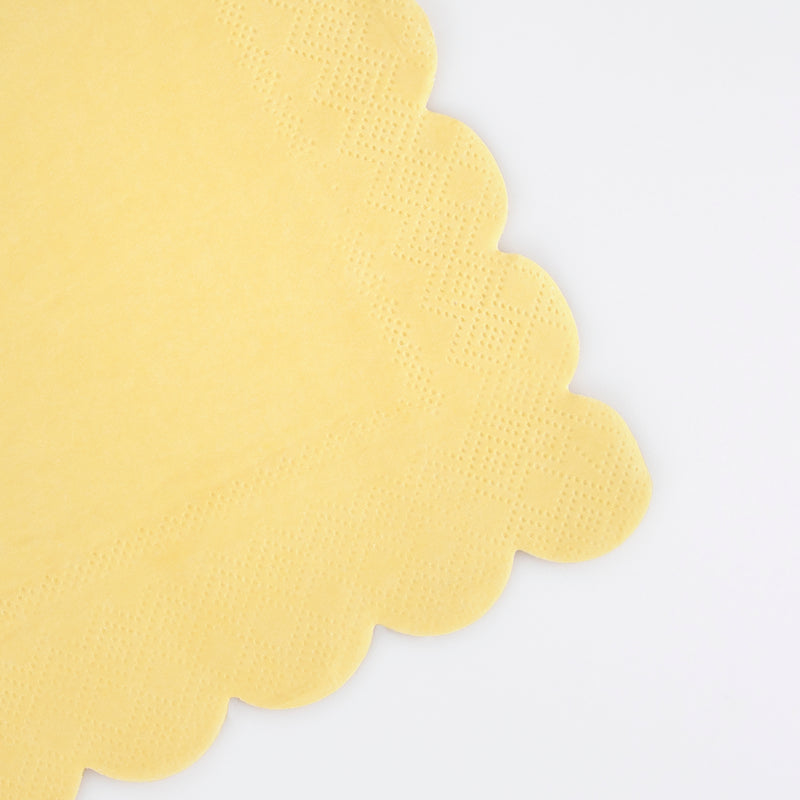 Lemon Sherbet Small Napkins