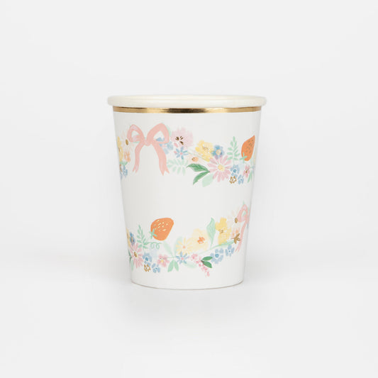 Elegant Floral Cups