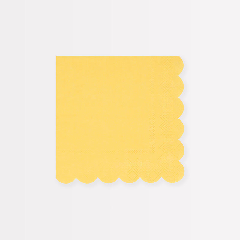 Lemon Sherbet Small Napkins