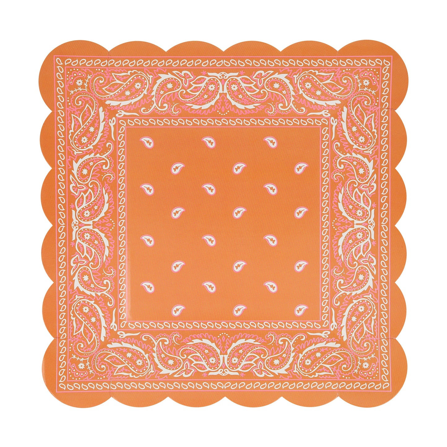 Western Bandana Square Plates