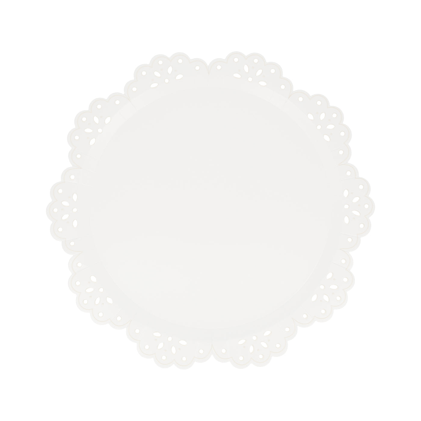 Broderie Anglaise Lace White Side Plates