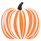 Stripe Pumpkin Paper Placemats
