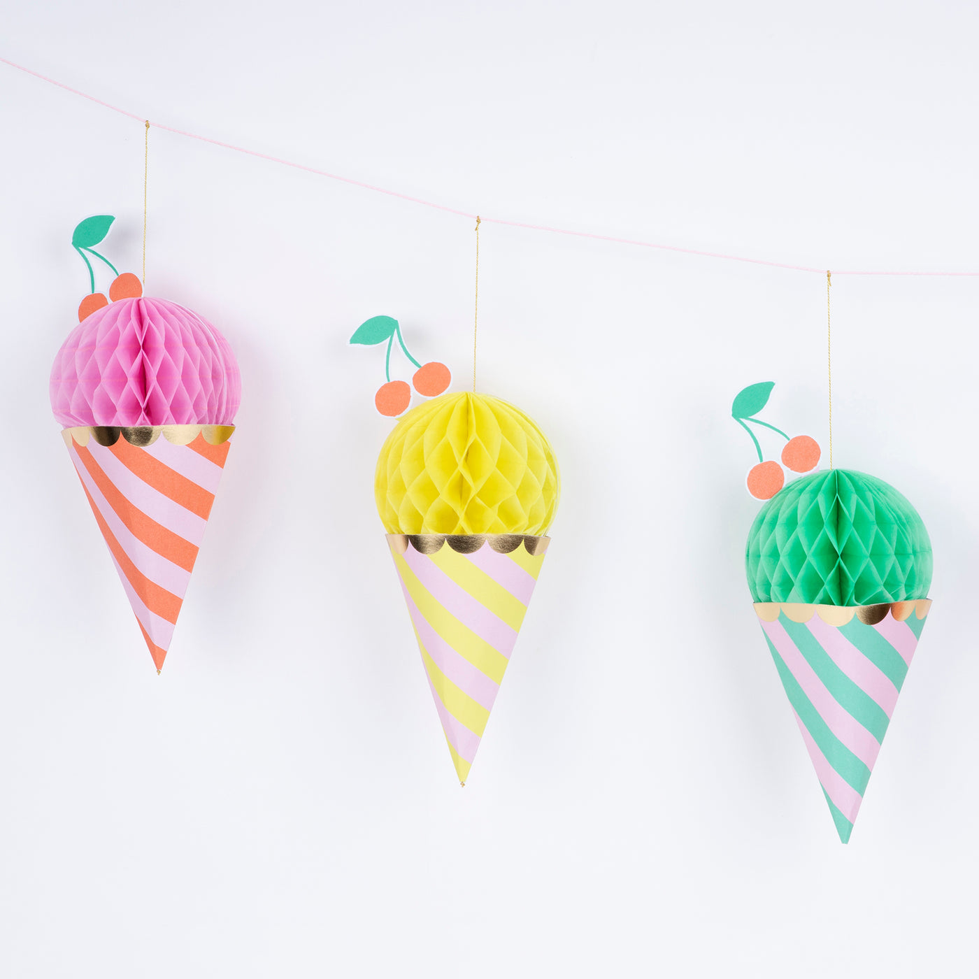 Meri Meri Honeycomb Ice Cream Garland