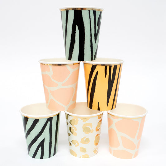 Safari Animal Print Tumbler Cups