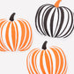 Stripe Pumpkin Paper Placemats