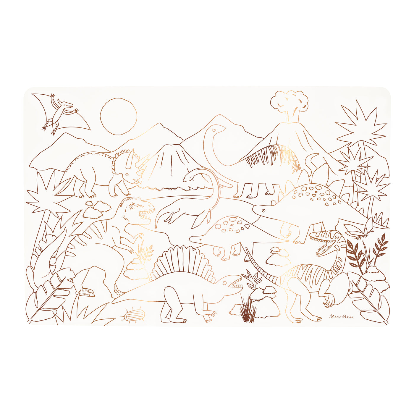 Dinosaurs Coloring Placemats