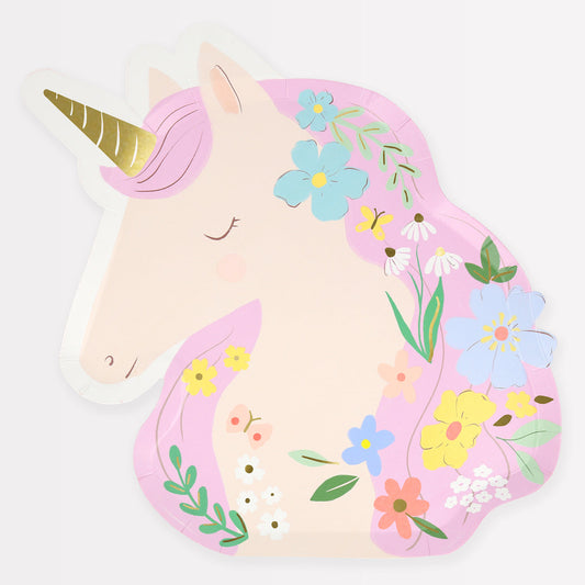 Meadow Unicorns Shaped Plates