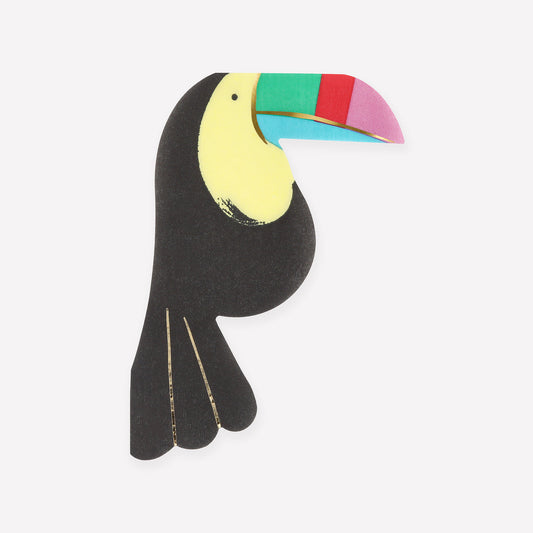 Toucan Shaped Napkins