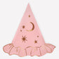 Pink Witch Hat Halloween Plates