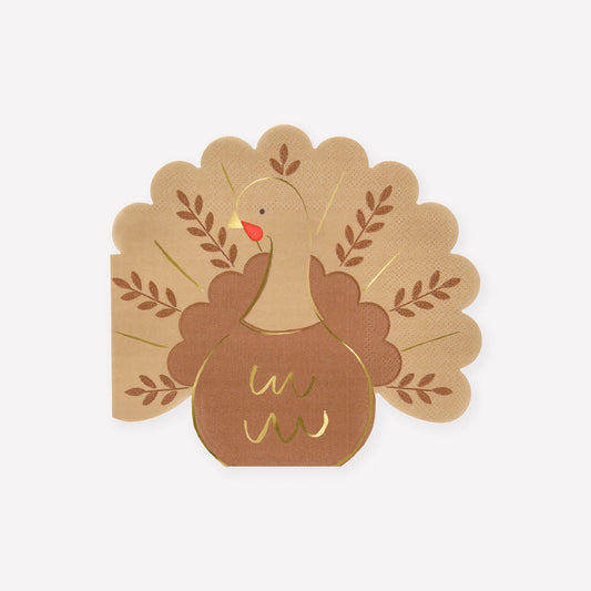 Folk Turkey Napkins