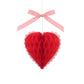 Honeycomb Bow Heart Decorations