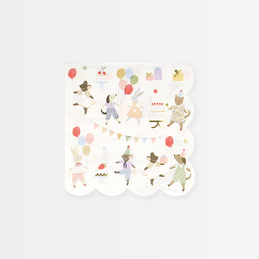 Animal Friends Small Napkins