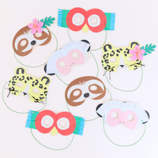 Jungle Jamboree Party Masks