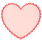 Scalloped Heart Paper Placemats (x12)