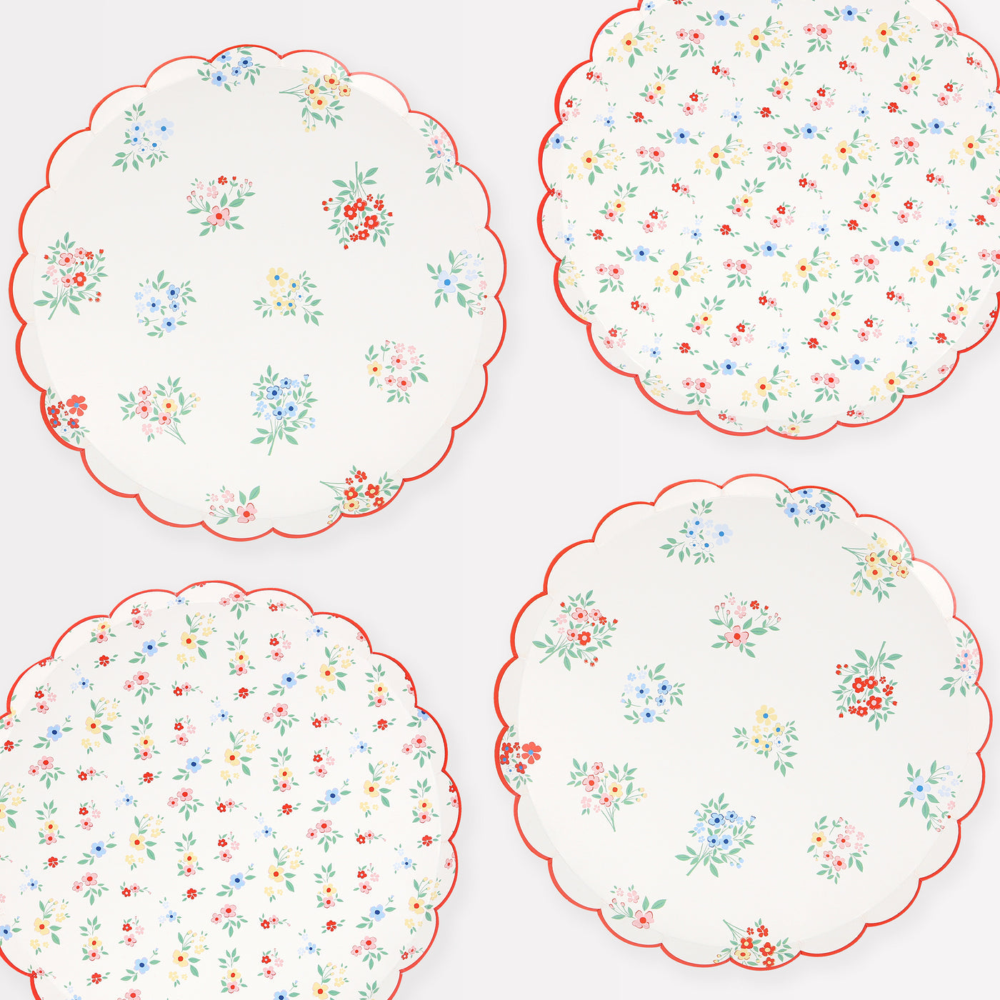 Ditsy Posy Scalloped Side Plates