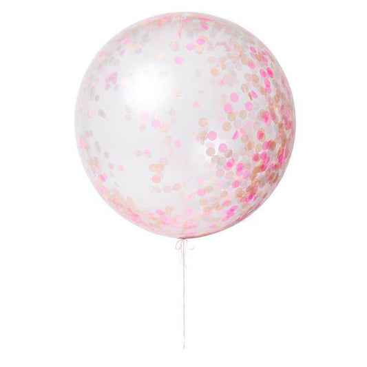 Pink Giant Confetti Balloon Kit