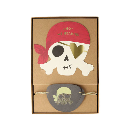 Pirate Valentine's Cards Set