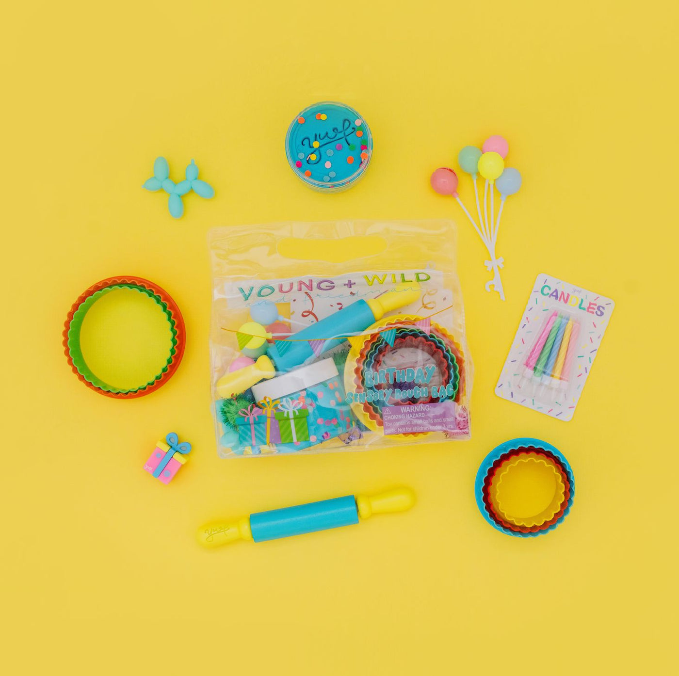 Birthday Sensory Dough Bag