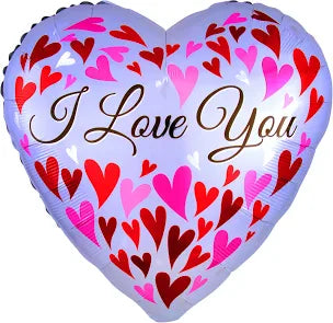 Jumbo Love You Happy Hearts Balloon