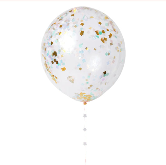 Iridescent Giant Confetti Balloon Kit