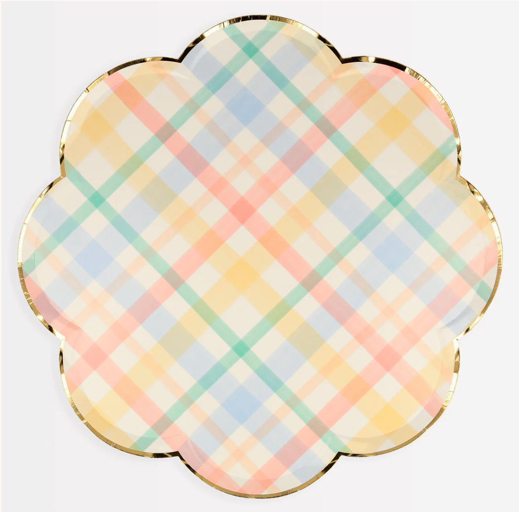 Plaid Dinner Plates