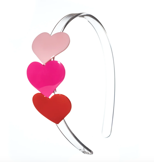 3 Heart Headband - Classic