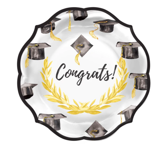 Congrats! Graduation Dinner Plate