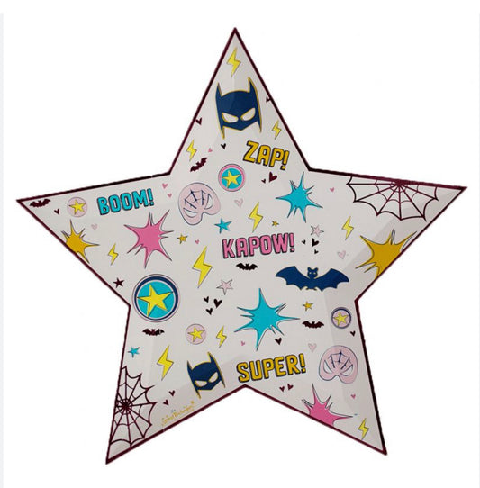 Superhero Star Plates