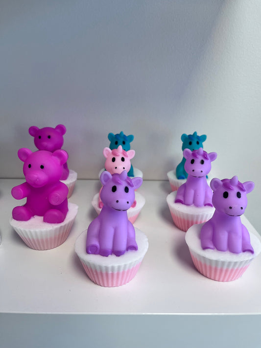 Unicorn Toy Cupcake Soap
